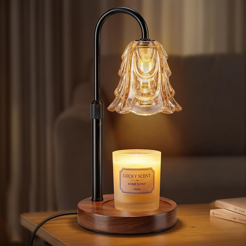 Candle warmer lamp with timer - candle,