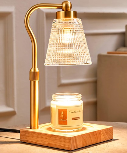 Sunfanie gold clear candle - gold-clear,