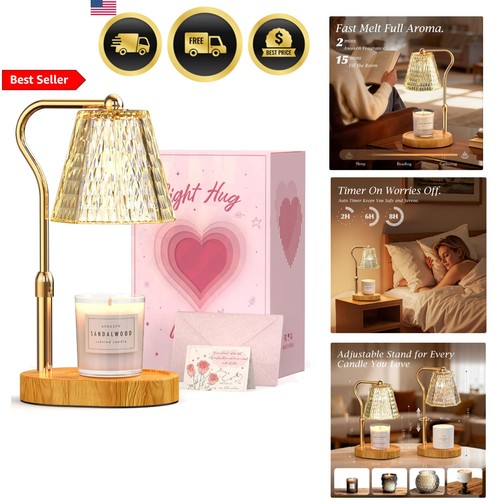 Candle warmer lamp with - candle, timer