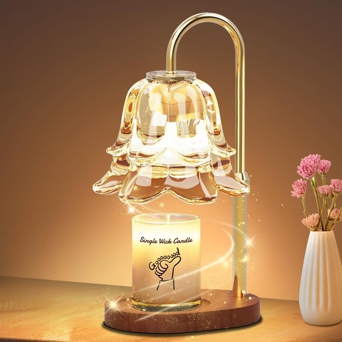 Candle warmer lamp with timer - candle,